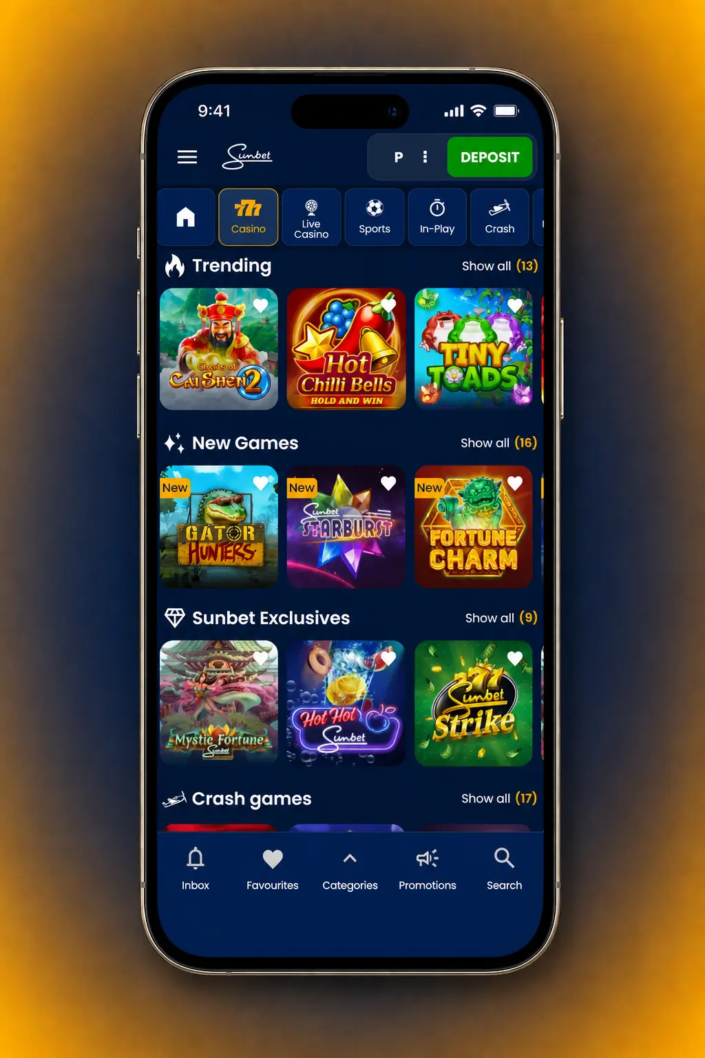 Step-by-step guide to registering, depositing, and playing casino games on SunBet via mobile or desktop.